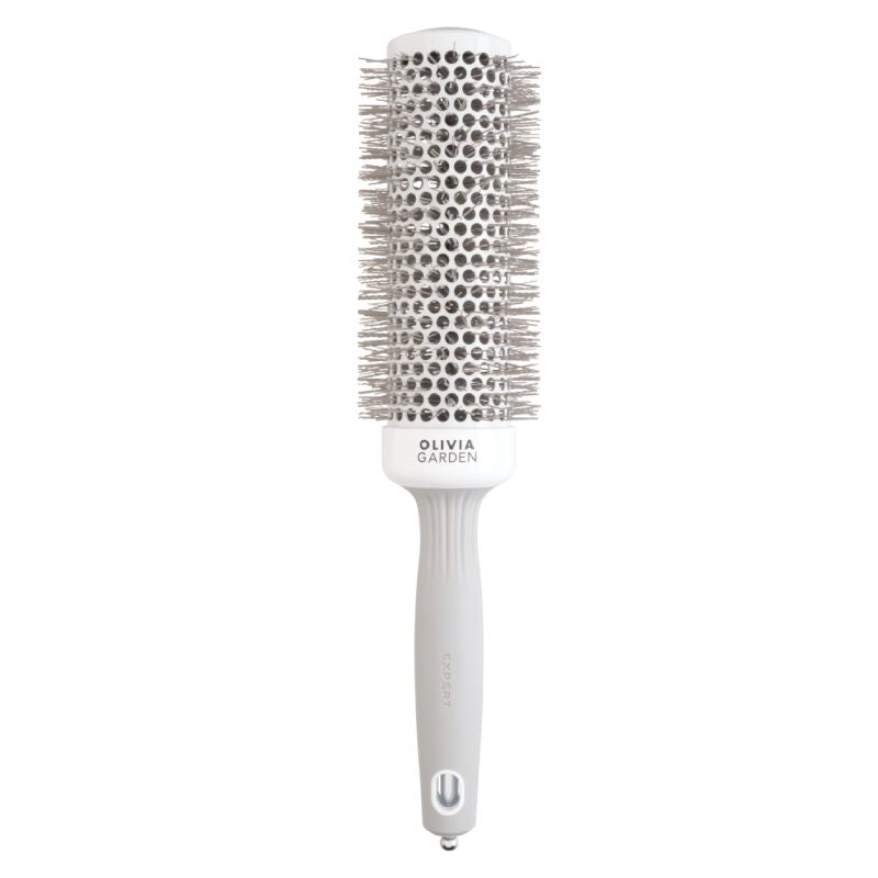 Olivia Garden Expert Blowout Speed Wavy Bristles White & Grey Brush 45