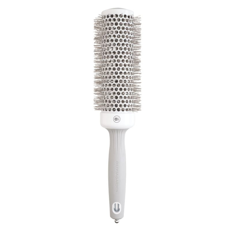 Olivia Garden Expert Blowout Speed Wavy Bristles White & Grey Brush 45
