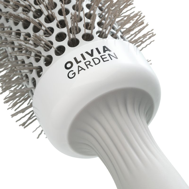 Olivia Garden Expert Blowout Speed Wavy Bristles White & Grey Brush 45