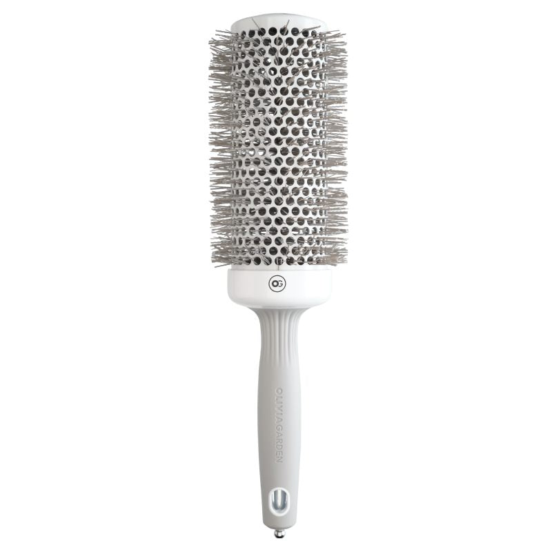 Olivia Garden Expert Blowout Speed Wavy Bristles White & Grey Brush 55