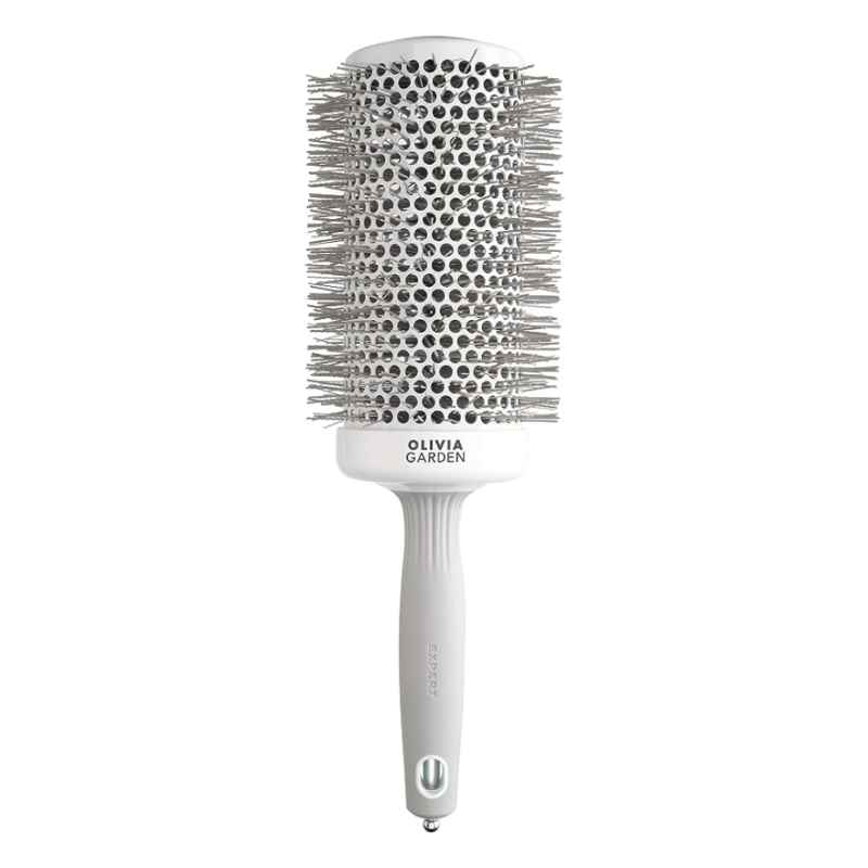 Olivia Garden Expert Blowout Speed Wavy Bristles White & Grey Brush 65