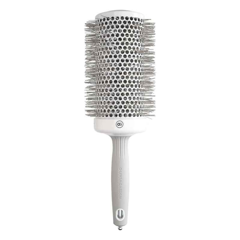 Olivia Garden Expert Blowout Speed Wavy Bristles White & Grey Brush 65