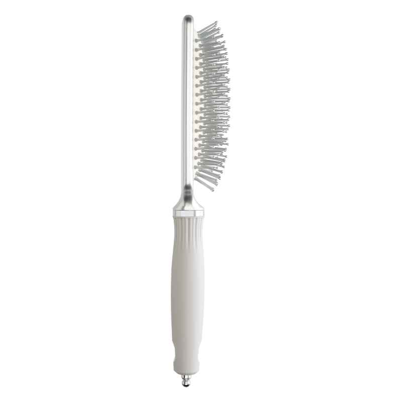 Olivia Garden Expert Care Rectangular Nylon Bristles Silver Brush Small