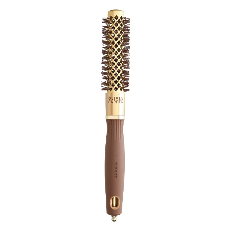 Olivia Garden Expert Blowout Shine Wavy Bristles Gold & Brown Brush 20