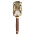 Olivia Garden Expert Care Flex Boar & Nylon Bristles Gold & Brown Brush