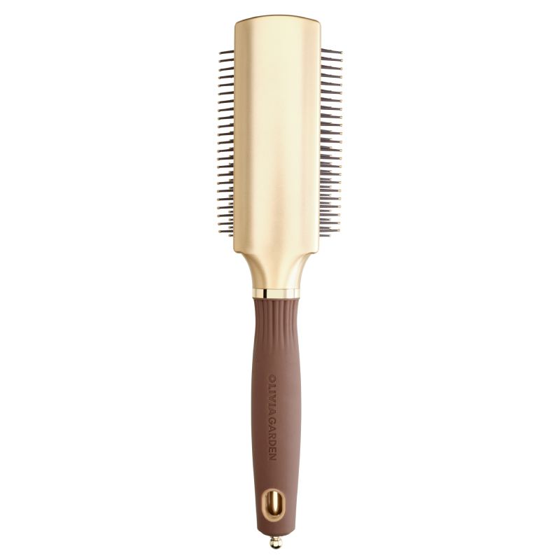 Olivia Garden Expert Style Control Nylon Bristles Gold & Brown Brush