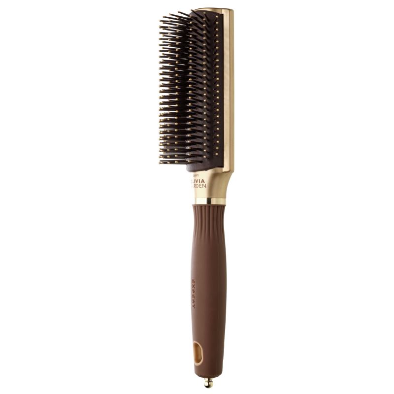 Olivia Garden Expert Style Control Nylon Bristles Gold & Brown Brush