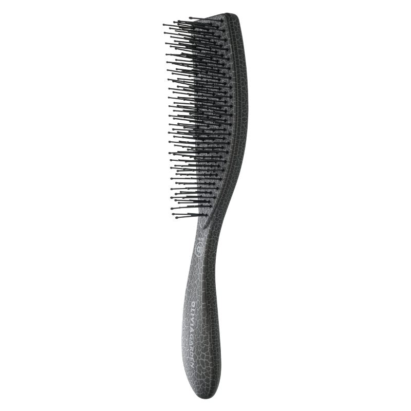 Olivia Garden Essential Style Blend Medium Hair Memory Flex Bristles Brush Grey