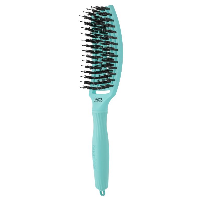 Olivia Garden Fingerbrush Boar & Nylon Mint Medium