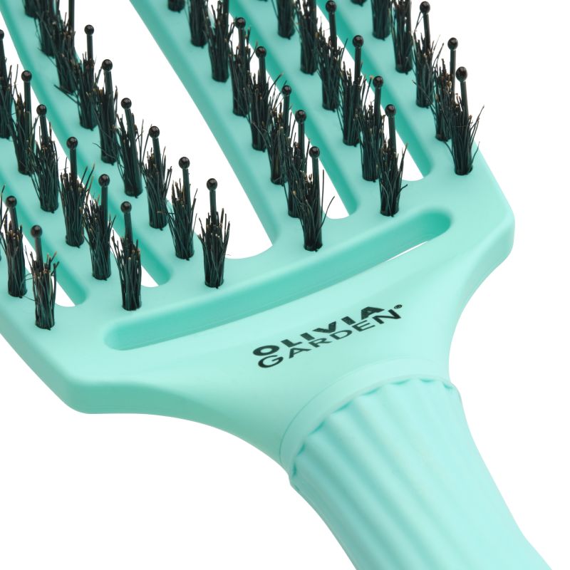 Olivia Garden Fingerbrush Boar & Nylon Mint Medium