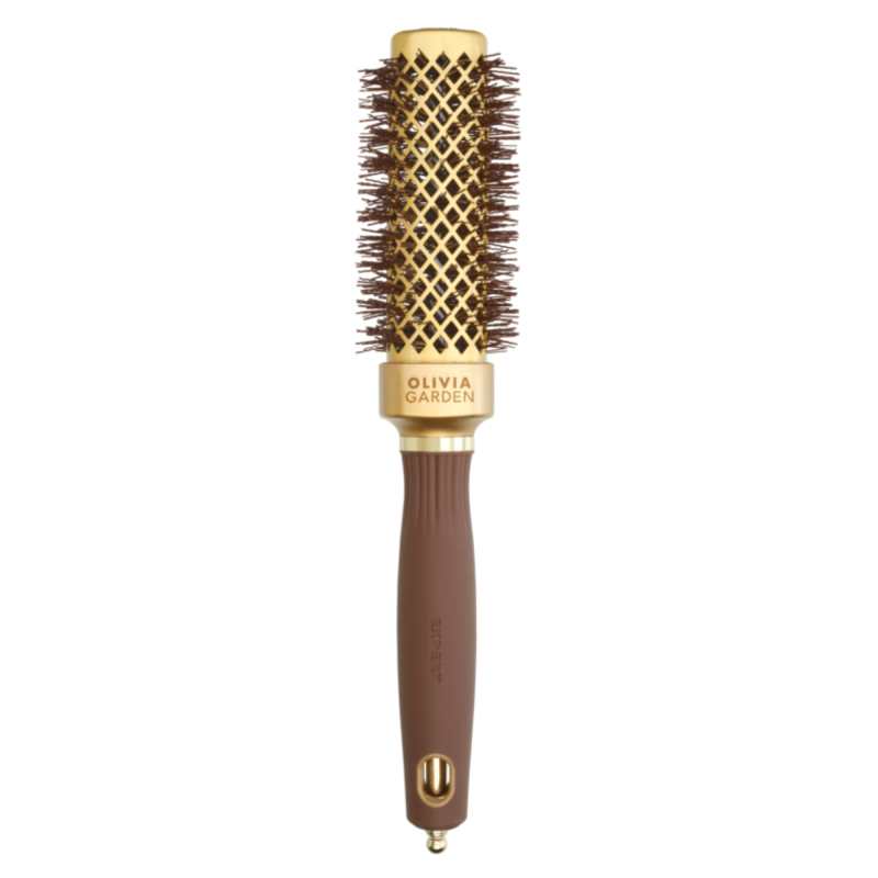 Olivia Garden Blowout Straight Wavy Bristles Gold & Brown Brush 30