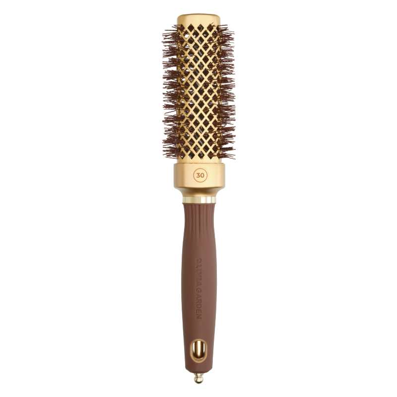 Olivia Garden Blowout Straight Wavy Bristles Gold & Brown Brush 30