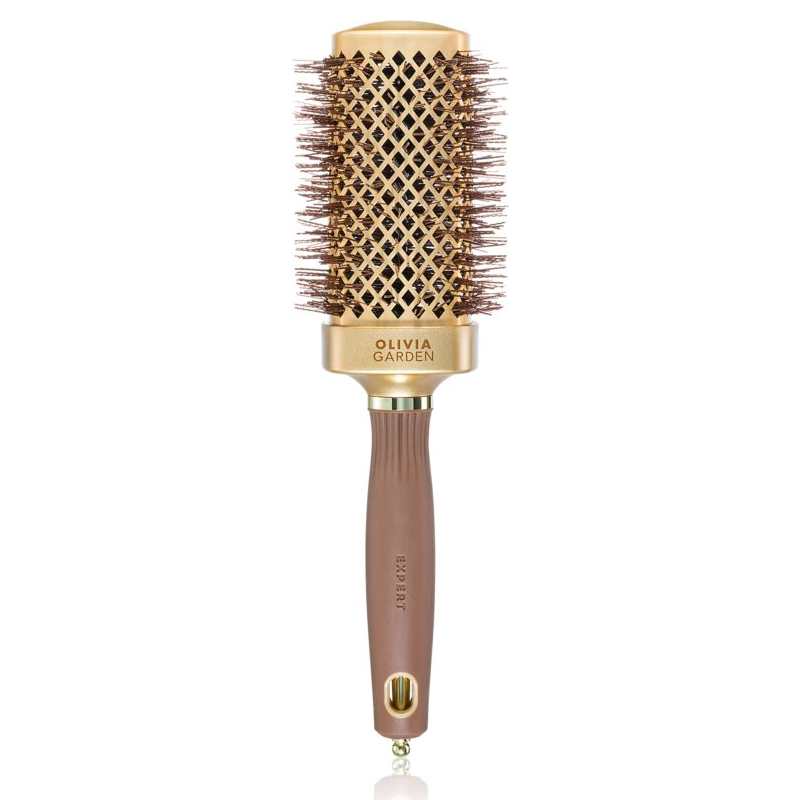 Olivia Garden Blowout Straight Wavy Bristles Gold & Brown Brush 40