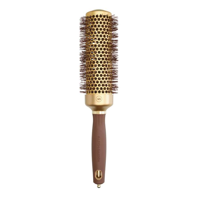 Olivia Garden Expert Blowout Speed Wavy Bristles Gold & Brown 45