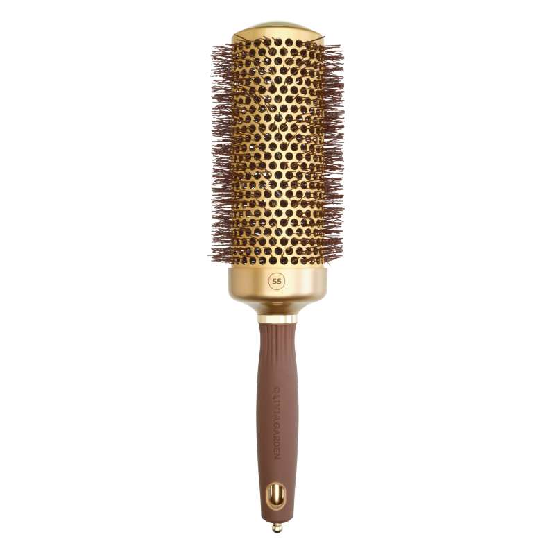 Olivia Garden Expert Blowout Speed Wavy Bristles Gold & Brown 55