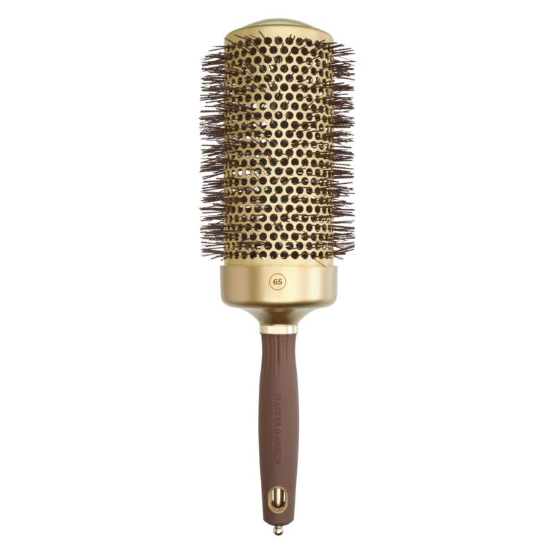 Olivia Garden Expert Blowout Speed Wavy Bristles Gold & Brown 65