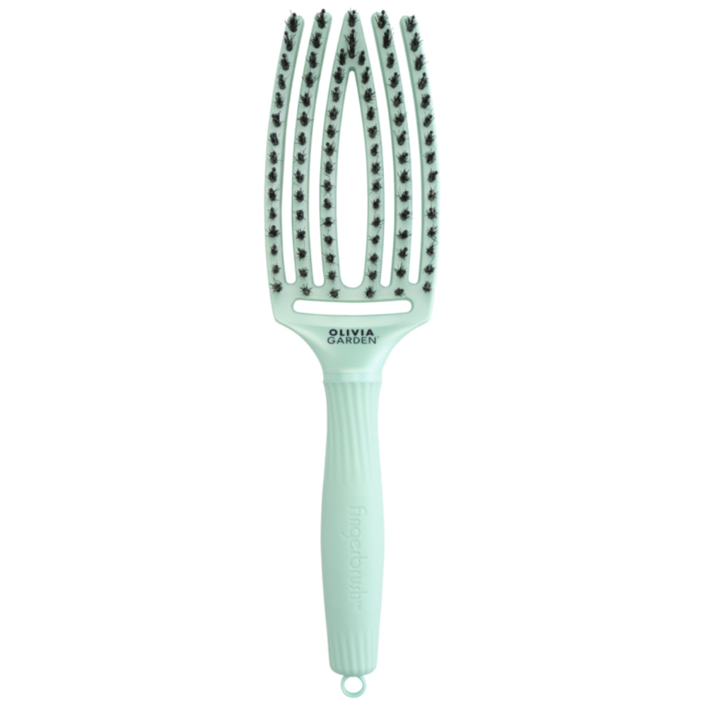 Olivia Garden Fingerbrush Iconic Boar & Nylon Arctic Teal
