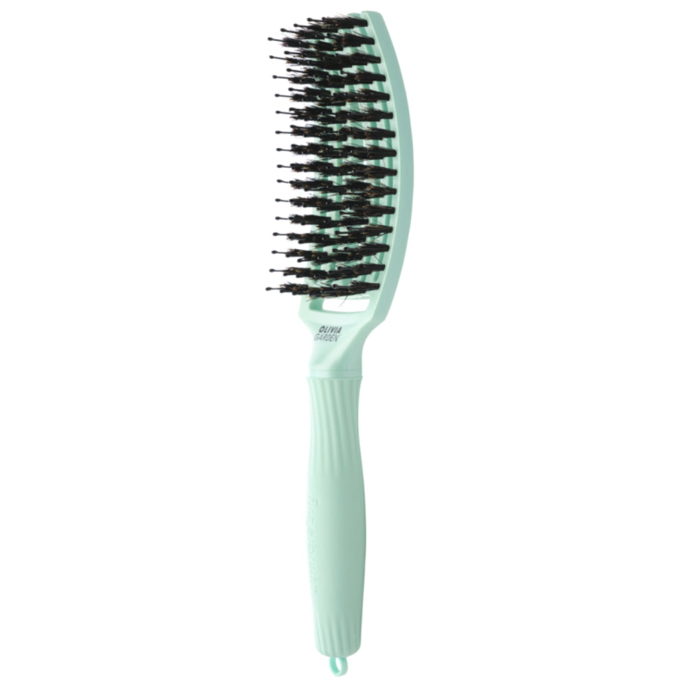 Olivia Garden Fingerbrush Iconic Boar & Nylon Arctic Teal