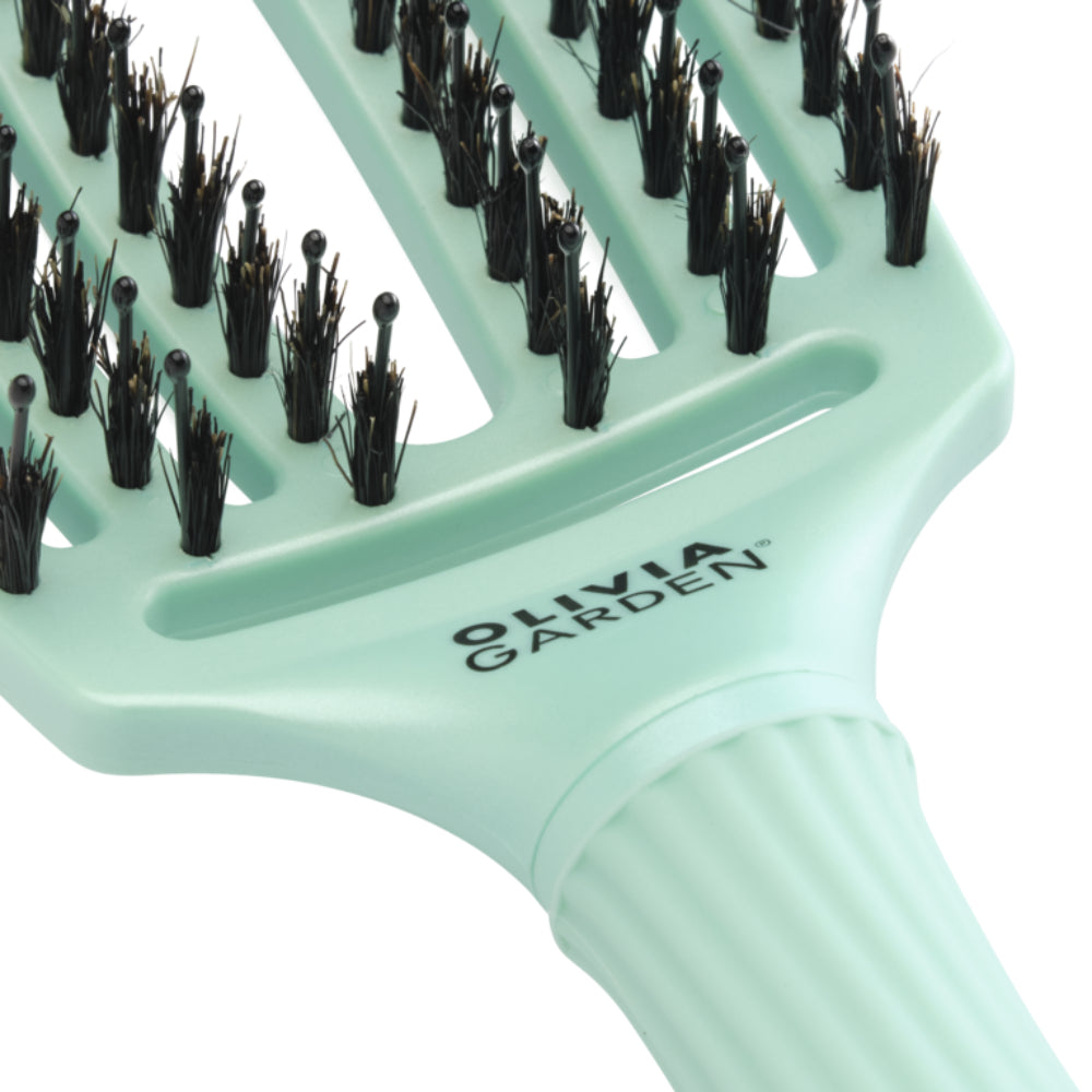 Olivia Garden Fingerbrush Iconic Boar & Nylon Arctic Teal