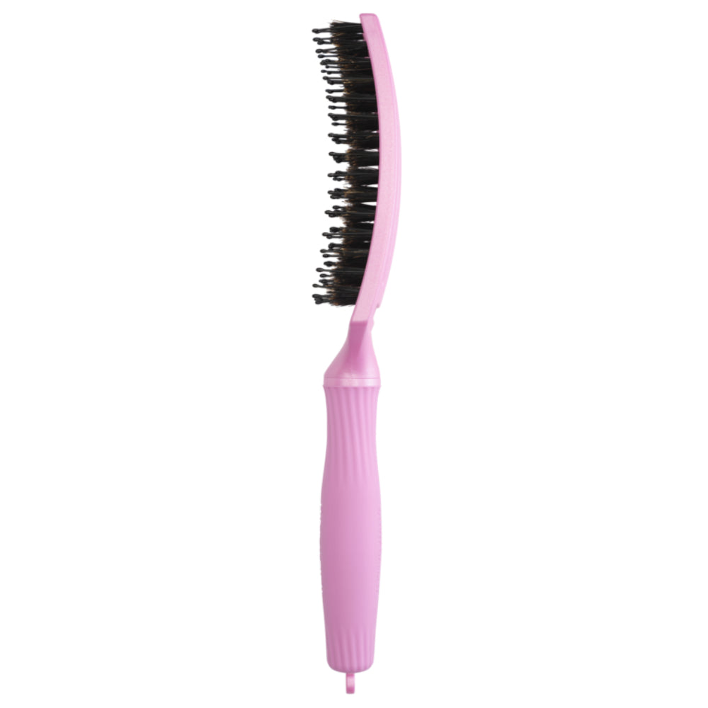 Olivia Garden Fingerbrush Iconic Boar & Nylon Celestial Pink