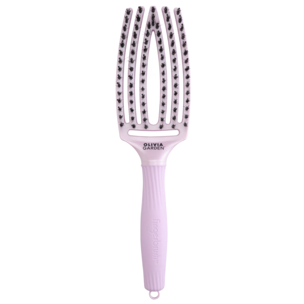 Olivia Garden Fingerbrush Iconic Boar & Nylon Ethereal Lavender
