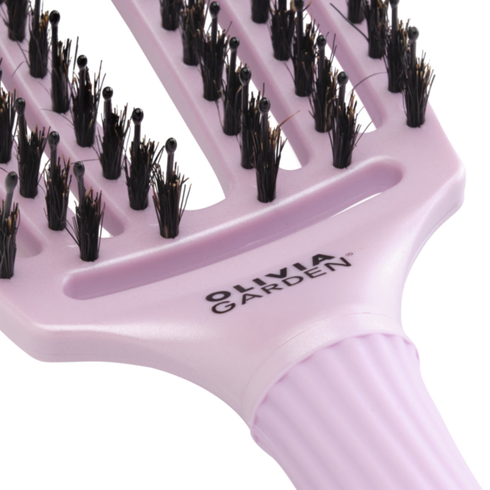 Olivia Garden Fingerbrush Iconic Boar & Nylon Ethereal Lavender