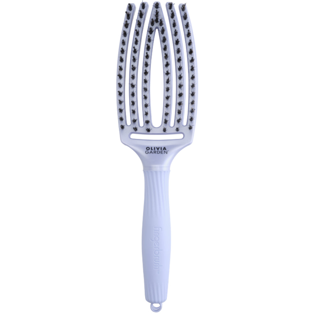 Olivia Garden Fingerbrush Iconic Boar & Nylon Polar Blue