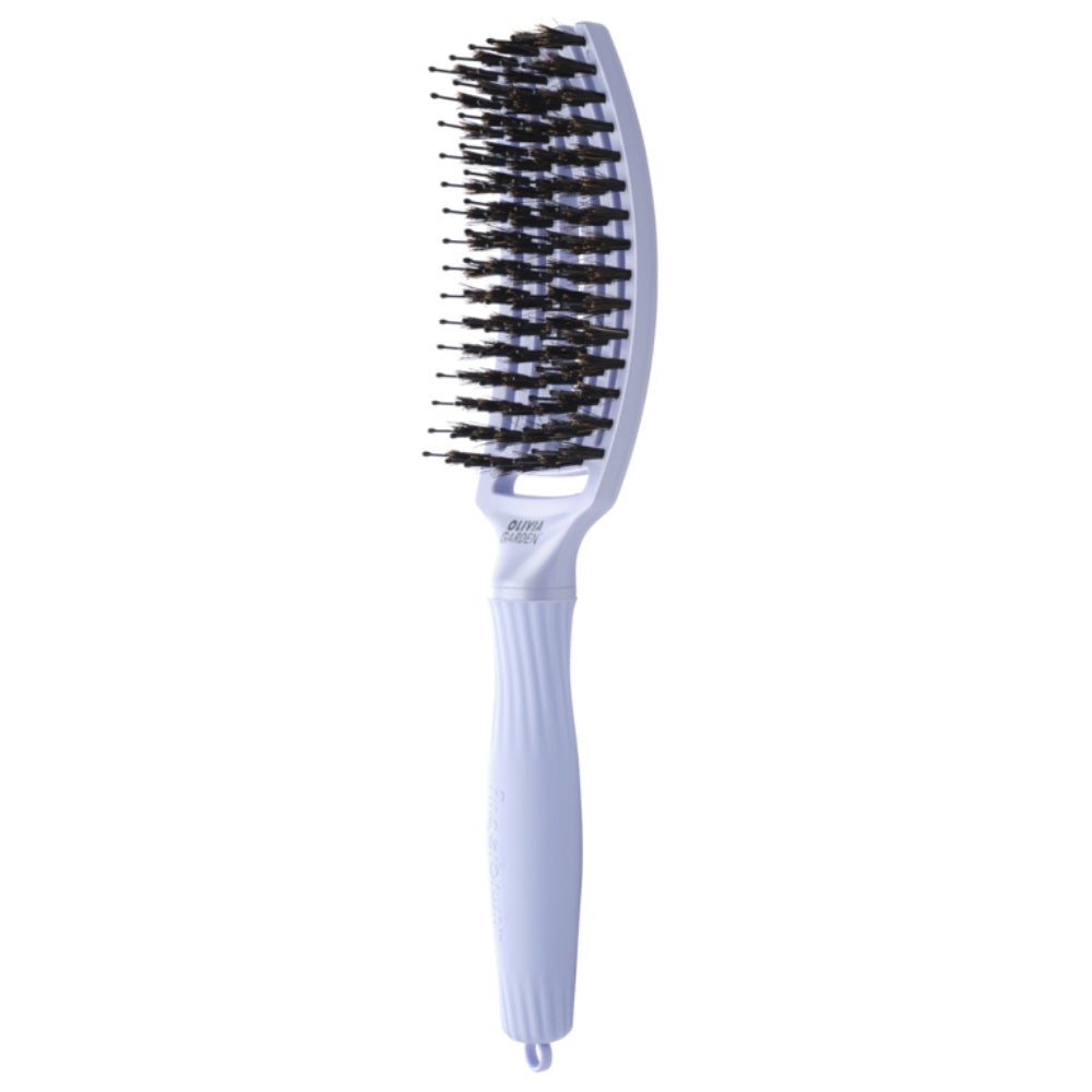 Olivia Garden Fingerbrush Iconic Boar & Nylon Polar Blue