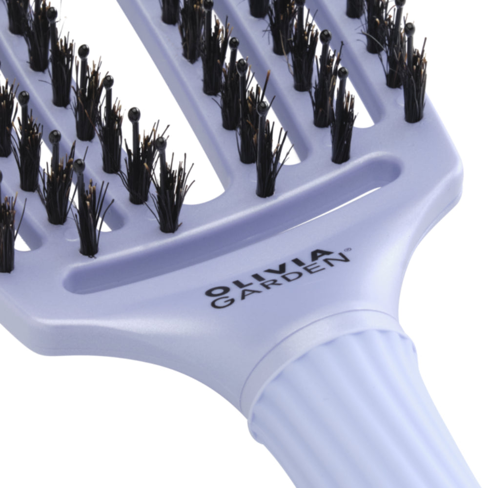 Olivia Garden Fingerbrush Iconic Boar & Nylon Polar Blue