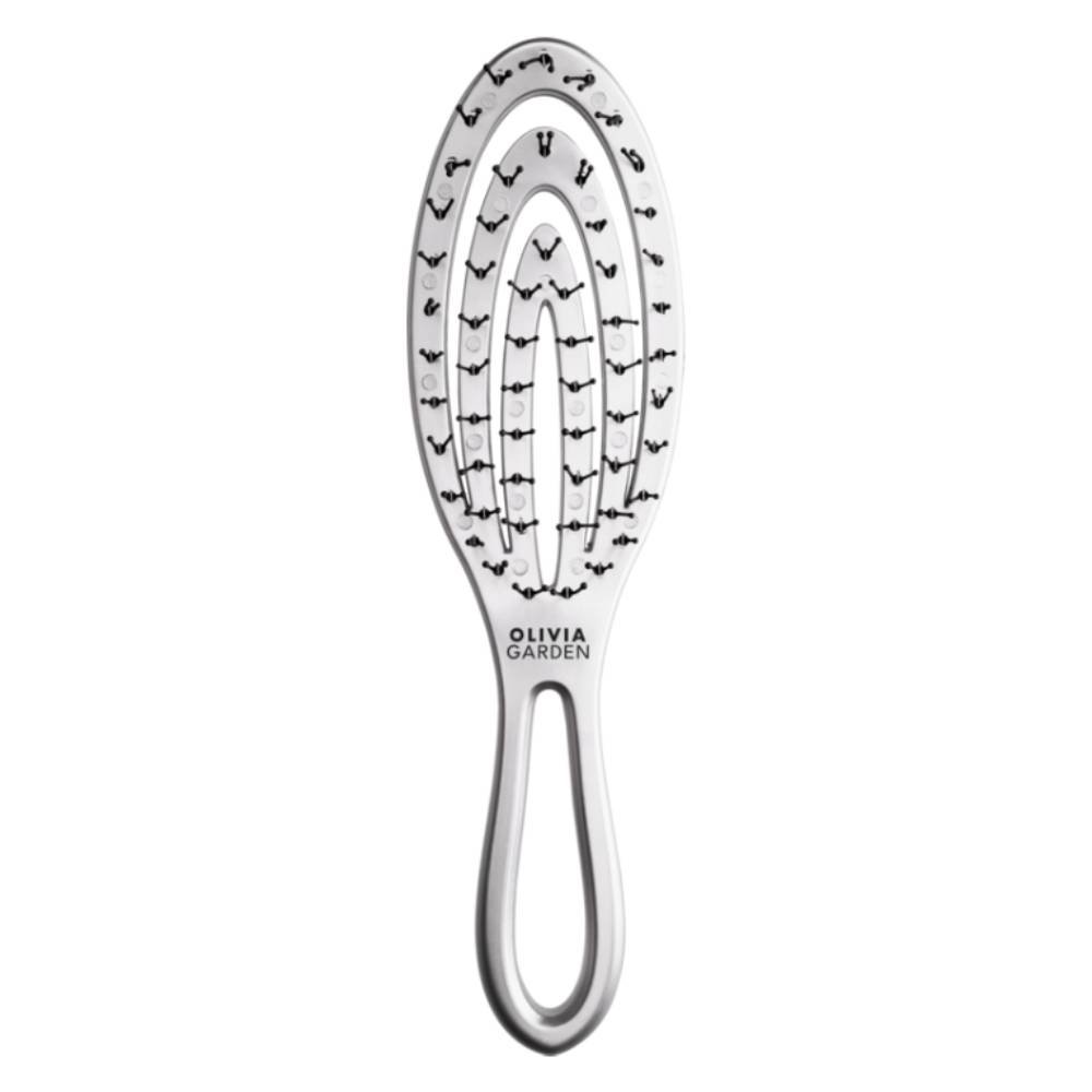 Olivia Garden Holiday Brush Silver Snow