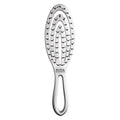 Olivia Garden Holiday Brush Silver Snow