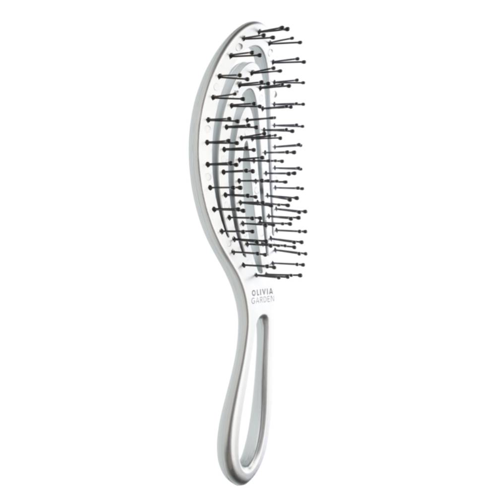 Olivia Garden Holiday Brush Silver Snow