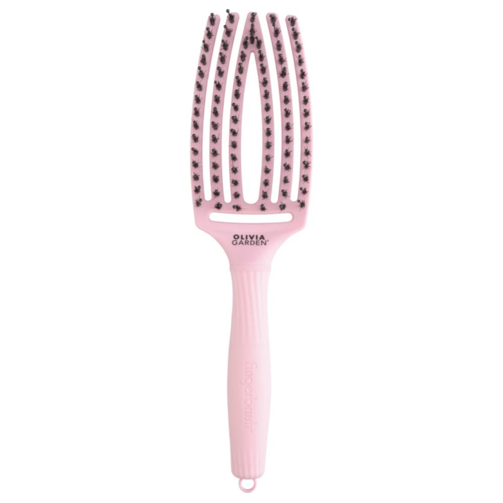 Olivia Garden Fingerbrush Boar & Nylon ThinkPink Jaipur Rose Medium