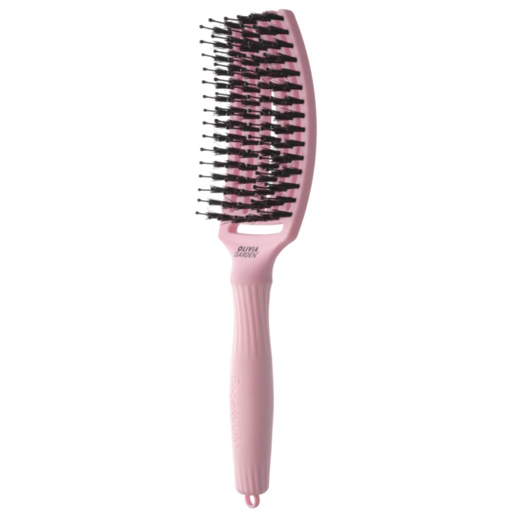 Olivia Garden Fingerbrush Boar & Nylon ThinkPink Jaipur Rose Medium