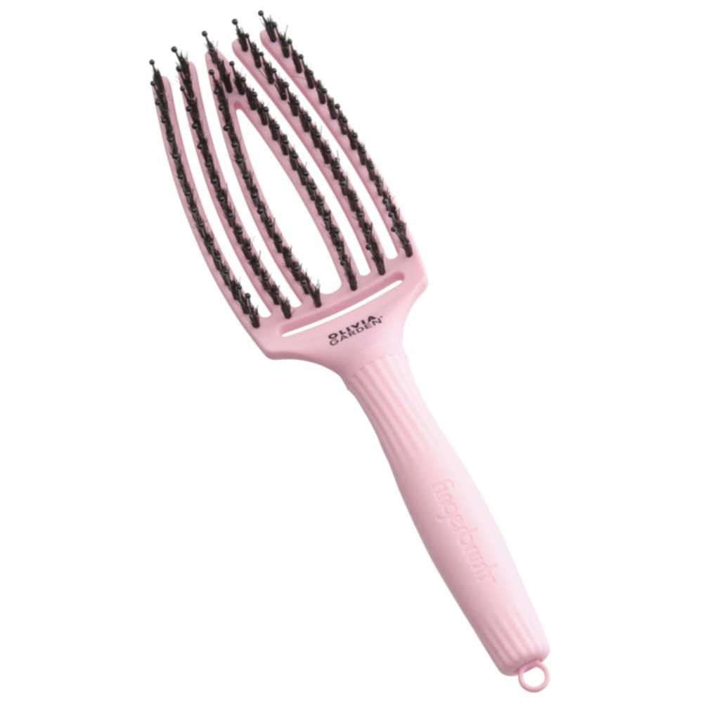 Olivia Garden Fingerbrush Boar & Nylon ThinkPink Jaipur Rose Medium