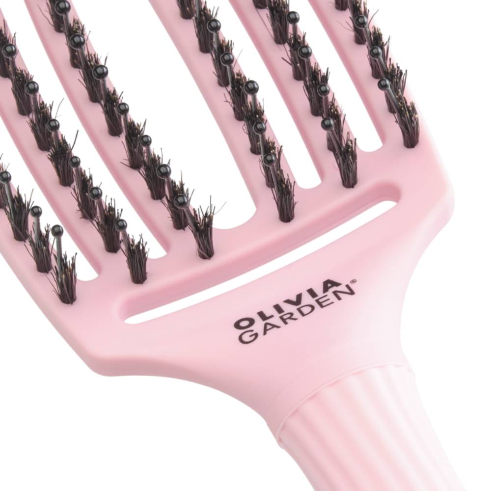 Olivia Garden Fingerbrush Boar & Nylon ThinkPink Jaipur Rose Medium