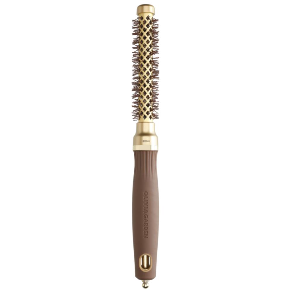 Olivia Garden Expert Blowout Shine Wavy Bristles Gold & Brown Brush 15