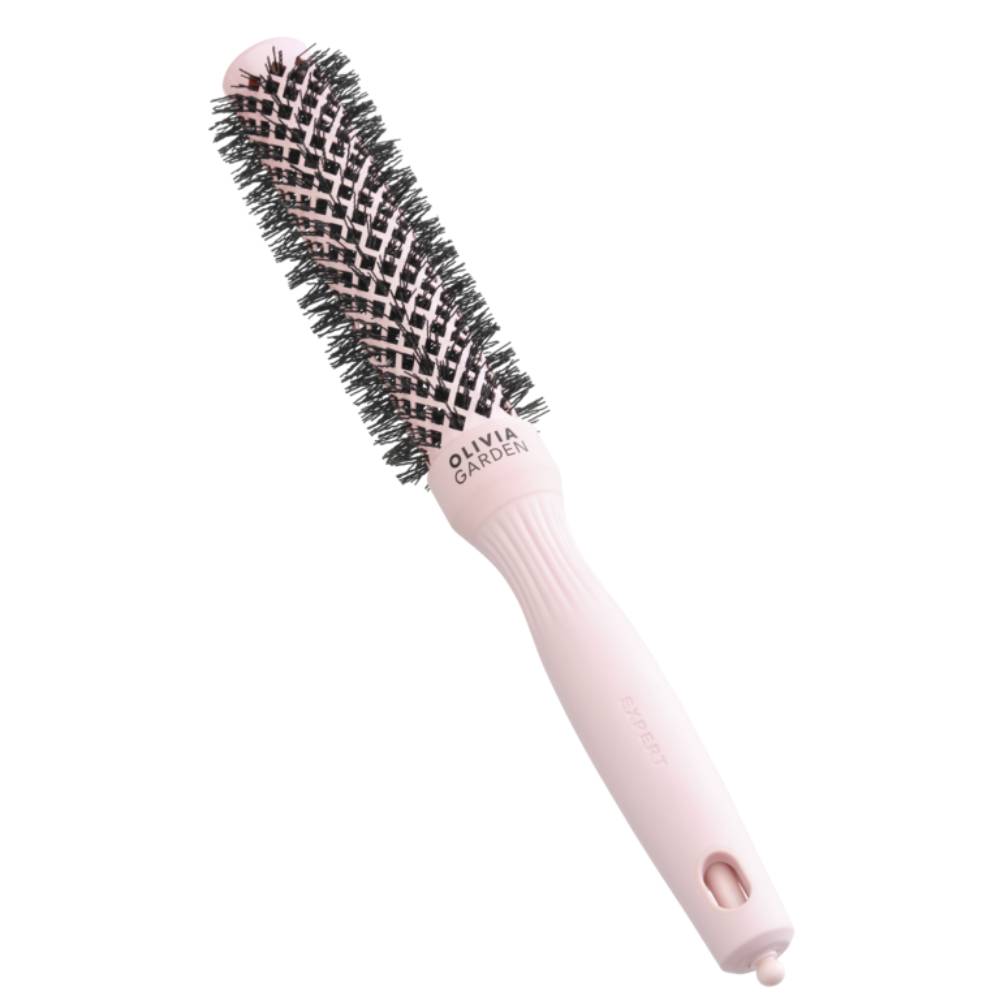 Olivia Garden Expert Blowout Speed Wavy Bristles Pastel Pink Brush 25