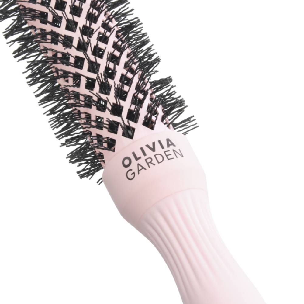 Olivia Garden Expert Blowout Speed Wavy Bristles Pastel Pink Brush 25