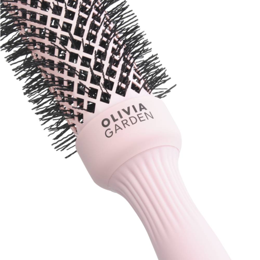Olivia Garden Expert Blowout Speed Wavy Bristles Pastel Pink Brush 35