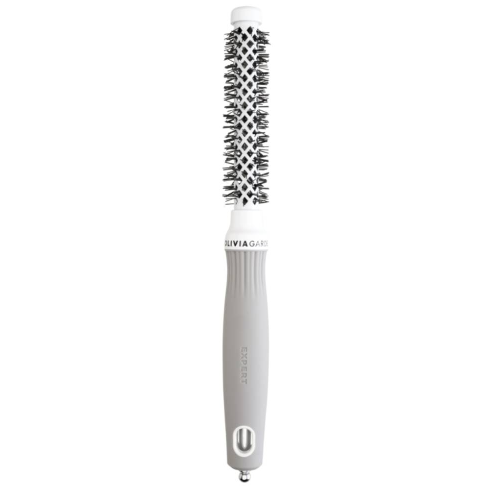 Olivia Garden Expert Blowout Shine White & Grey Brush 15