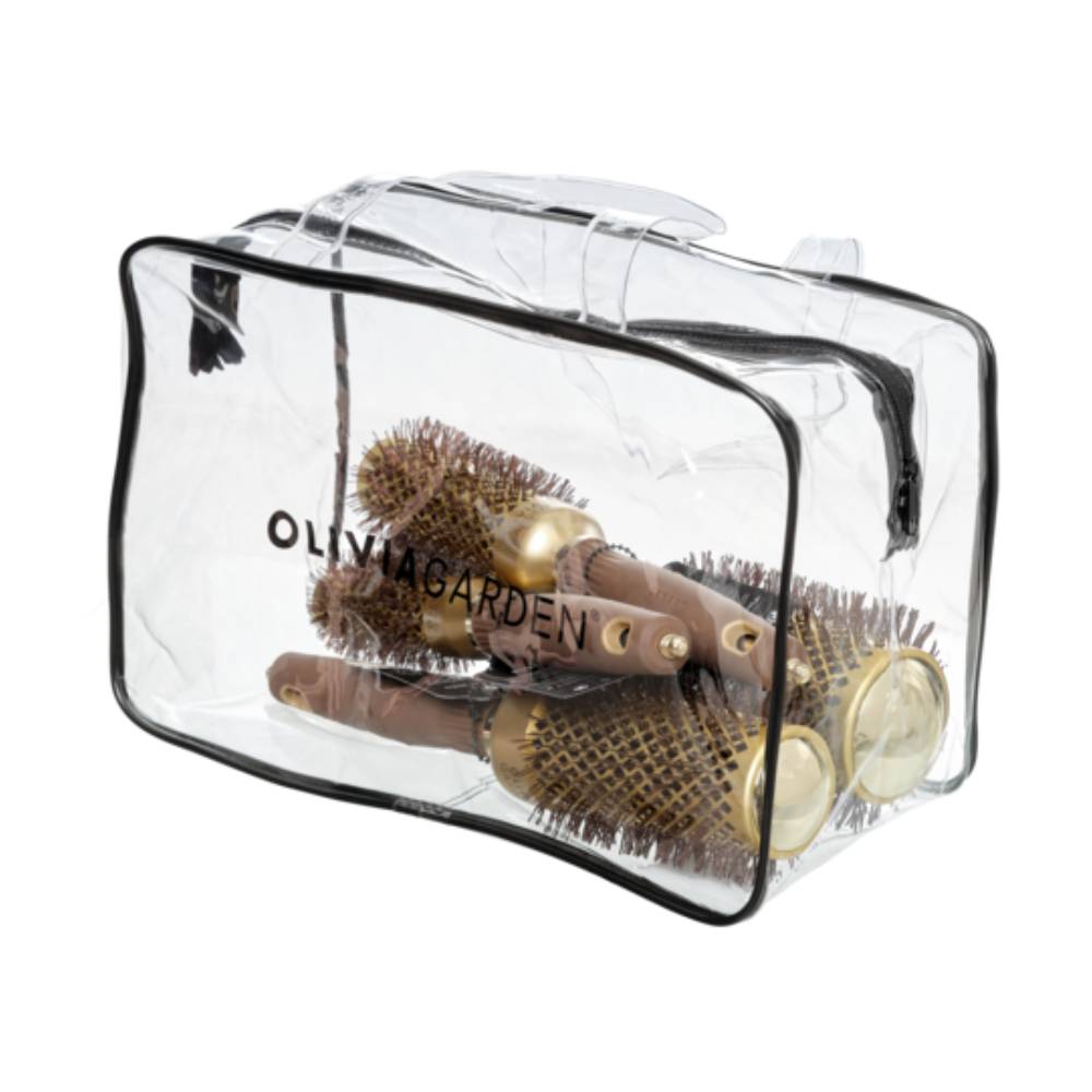 Olivia Garden Expert Blowout Shine Gold & Brown Bag (4 Brushes)