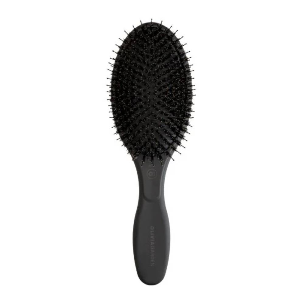 Olivia Garden Expert Care Oval Boar & Nylon Black