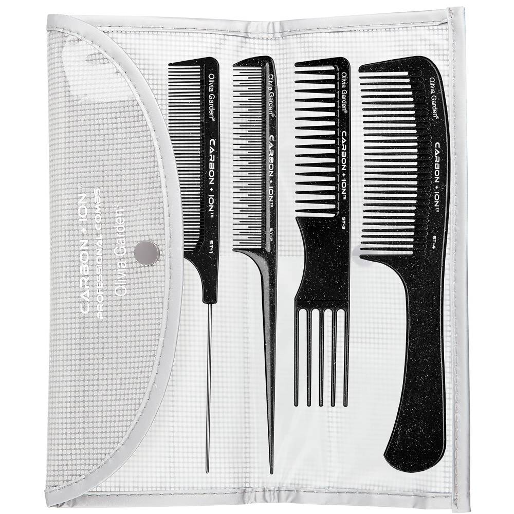 Olivia Garden Carbon + Ion Technical Comb Set (4)