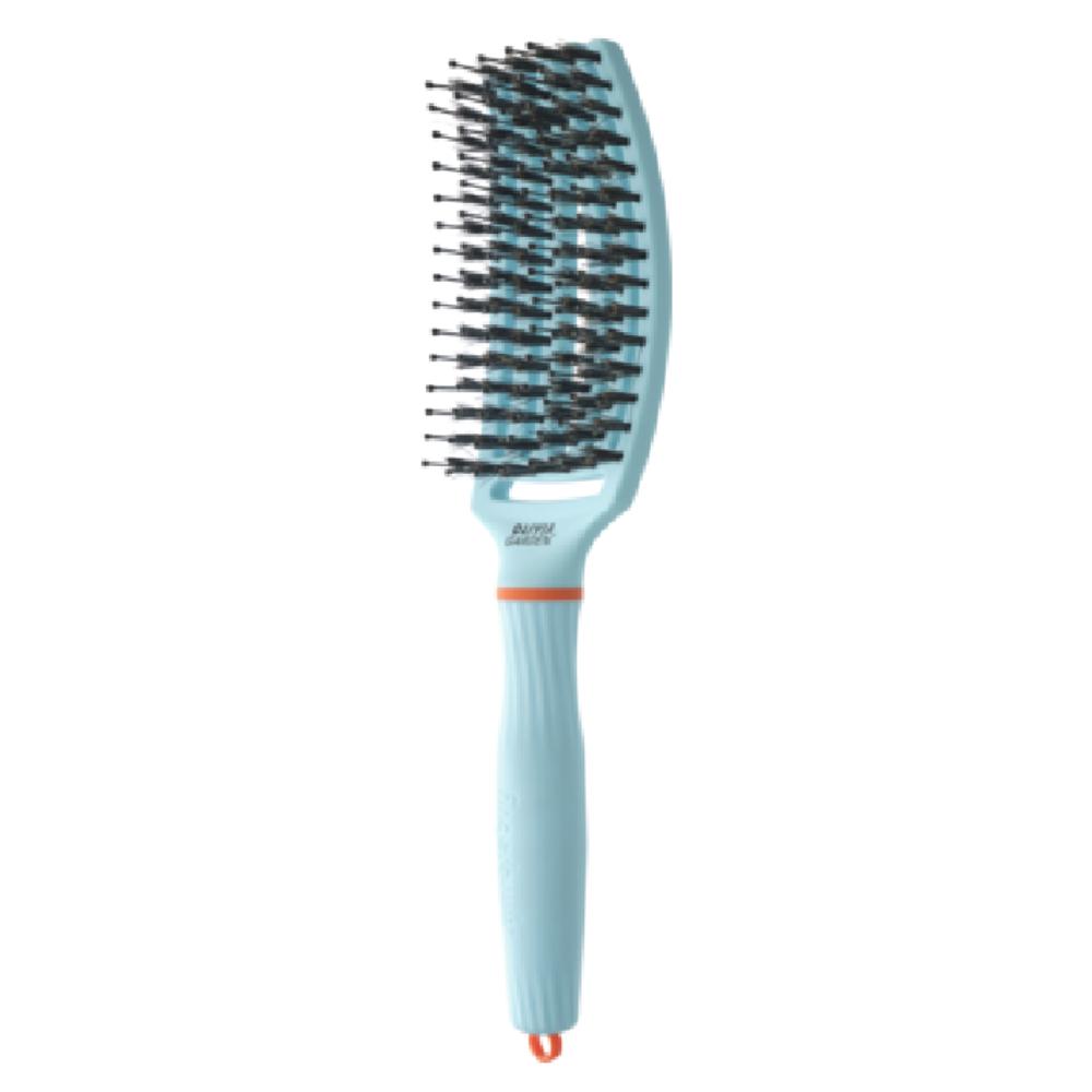 Olivia Garden Fingerbrush Boar & Nylon Inner Child Collection Bubble Blue