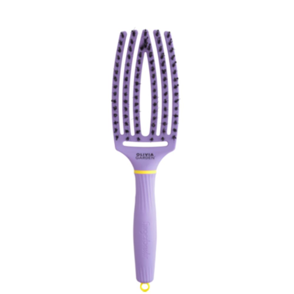 Olivia Garden Fingerbrush Boar & Nylon Inner Child Collection Snuggle Purple