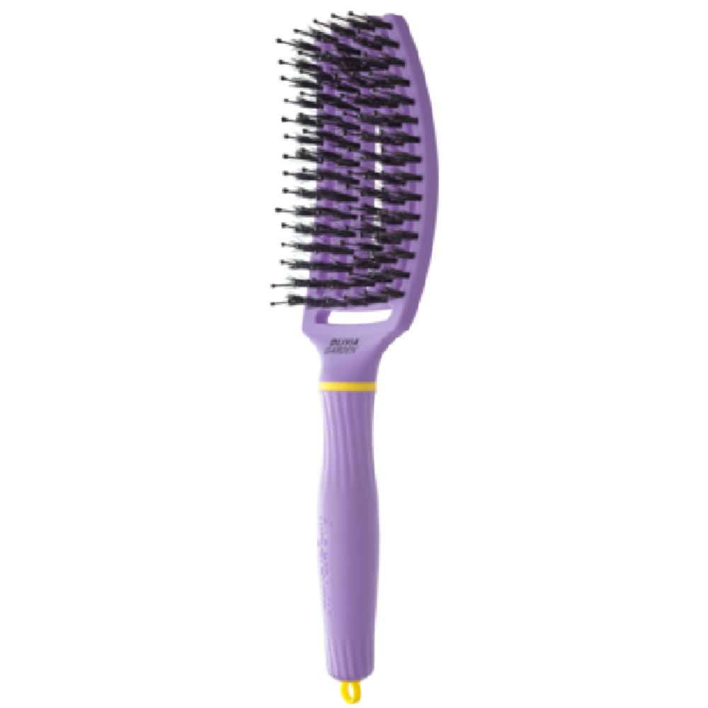 Olivia Garden Fingerbrush Boar & Nylon Inner Child Collection Snuggle Purple