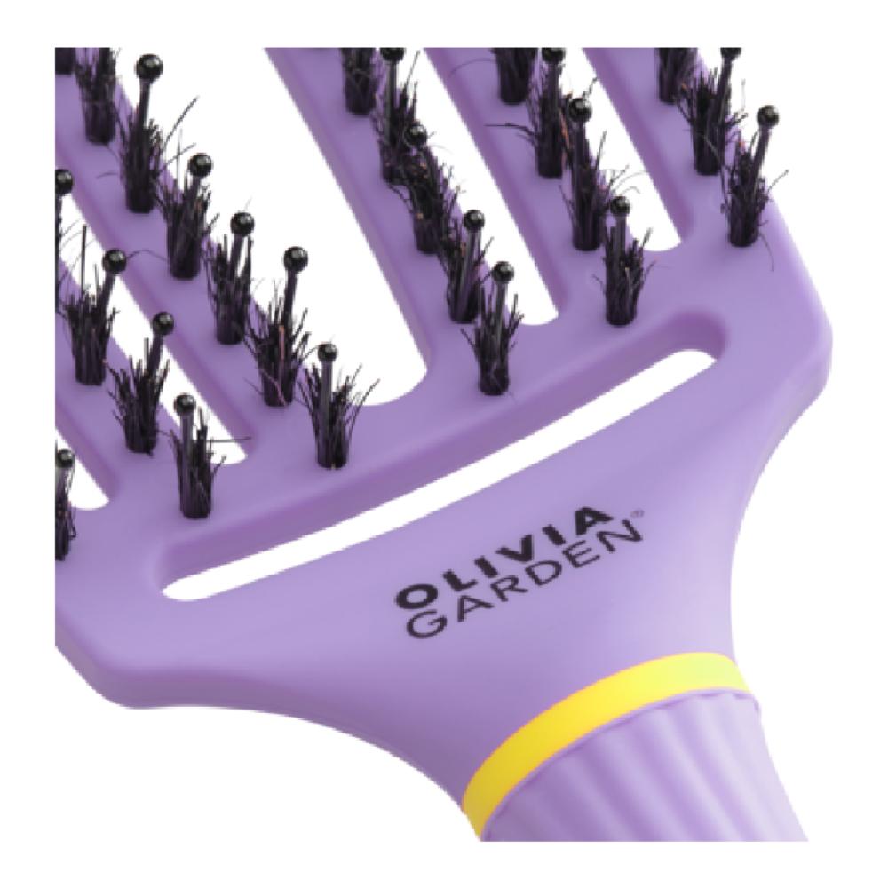 Olivia Garden Fingerbrush Boar & Nylon Inner Child Collection Snuggle Purple