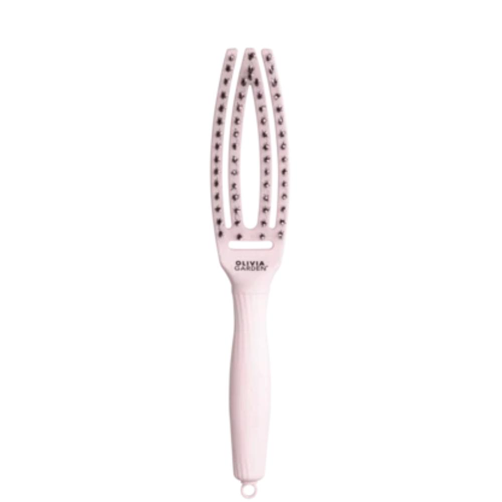 Olivia Garden Fingerbrush Boar & Nylon Pastel Pink Small