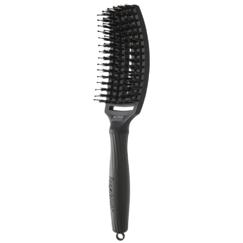 Olivia Garden Fingerbrush Boar & Nylon Full Black Medium